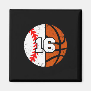 Imán Vender Jersey Número 16 de Sketll Divertido Cumple