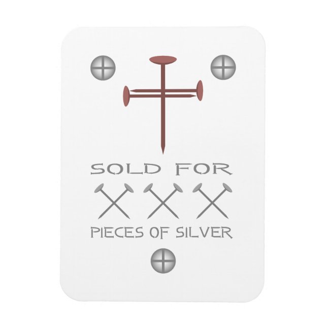 Imán Vendido por 30 trozos de plata (Vertical)