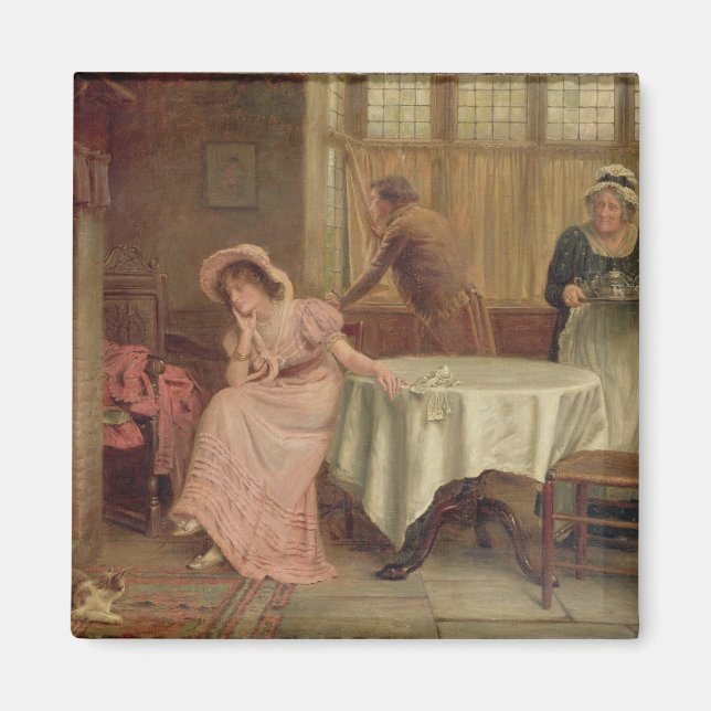 Imán '¿Vendrá?' (aceite sobre lienzo) (Frente)