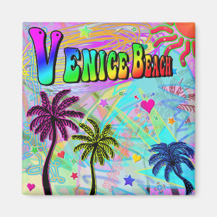 Imán Venecia Beach Vivid Romance Magnet