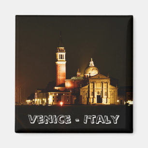 Imán Venecia, ciudad de noche (imán frigorífico)