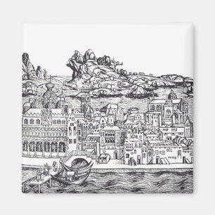 Imán Venecia ciudad medieval en Italia