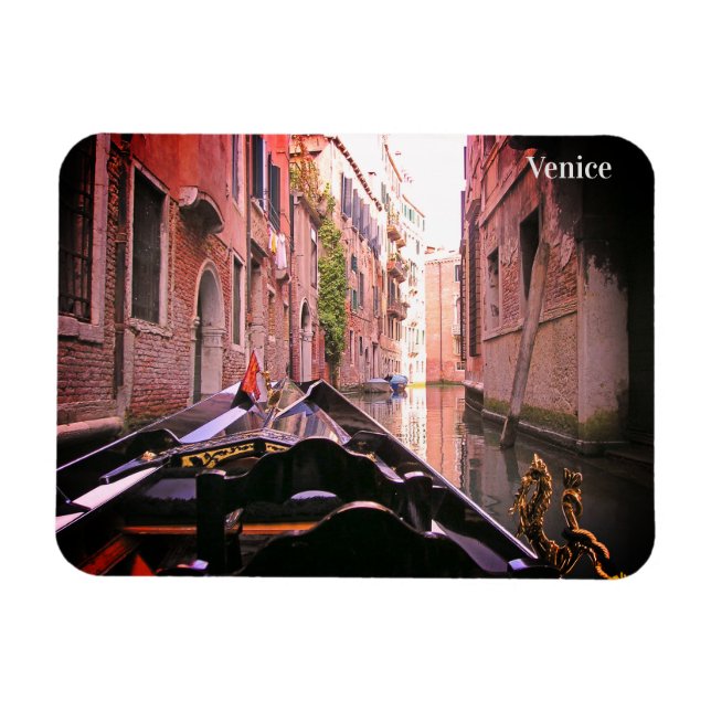 Imán Venecia Gondola Ride en Canal Italia (Horizontal)