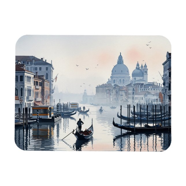 Imán Venecia Italia: Agua de recuerdo para viajes (Horizontal)