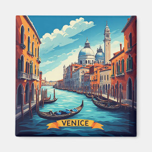 Imán 🛶 Venecia Italia Canal Regalo de Viaje Recuerdo �