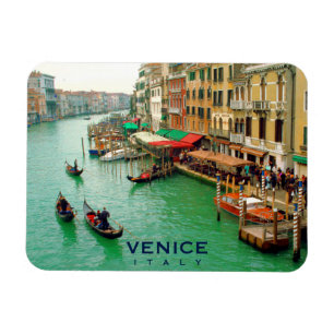 Imán Venecia, Italia - gondoleros en el Gran Canal