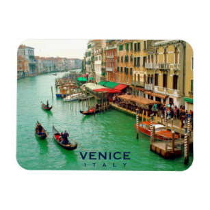Imán Venecia, Italia - Gondoliers en el Gran Canal
