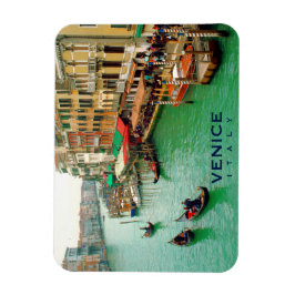 Imán Venecia, Italia - Gondoliers en el Gran Canal