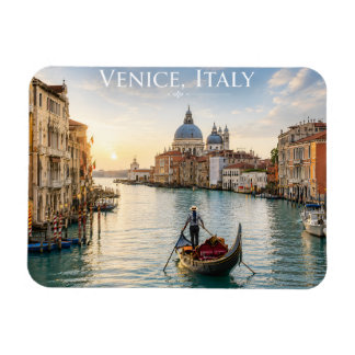 Imán Venecia Italia Gran Canal góndola Atardecer