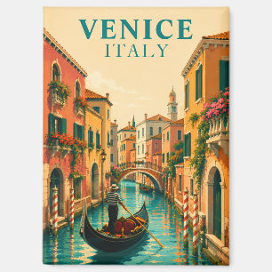 Imán Venecia Italia veneciano Canal veneciano Vintage