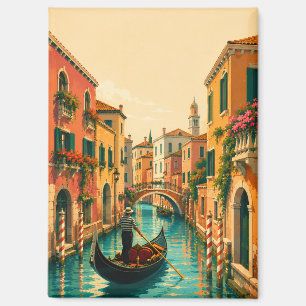 Imán Venecia Italia veneciano Canal veneciano Vintage