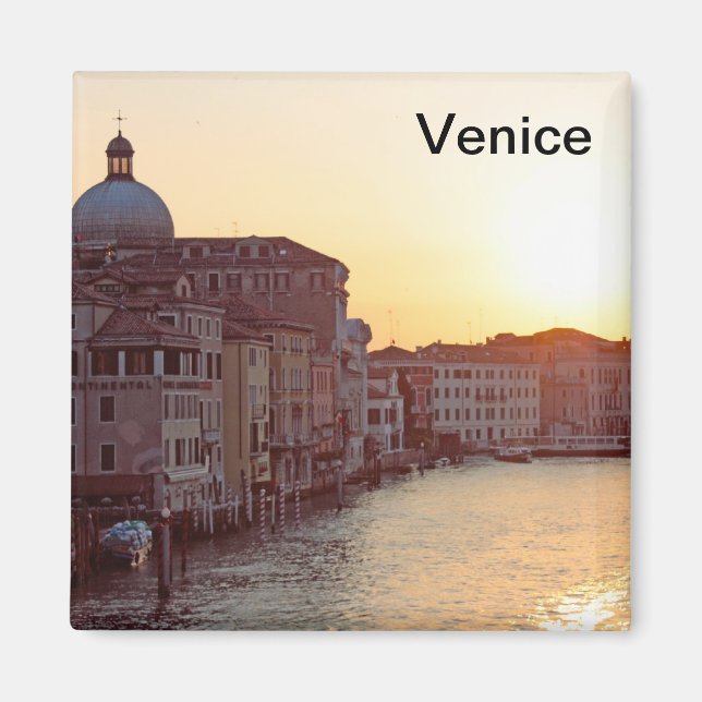 Imán Venecia,Sunset en el canal grande (Frente)