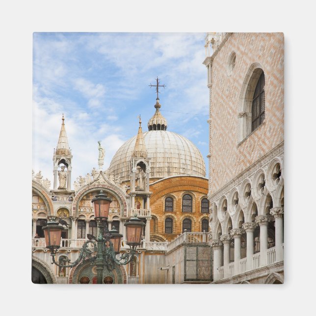 Imán Venecia, Veneto, Italia - Las aves están encaramad (Frente)