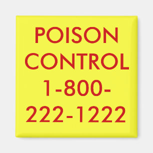 IMÁN VENENO CONTROL1-800-222-1222