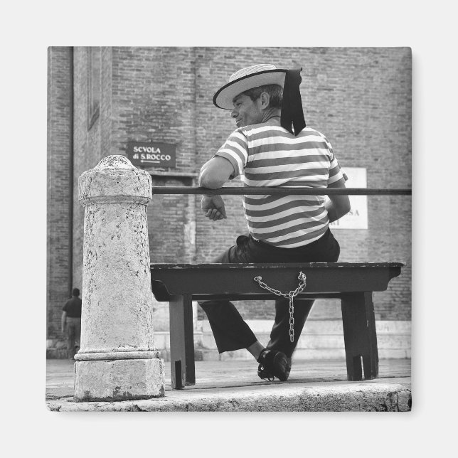 Imán Venetian Gondolier Magnet (Frente)