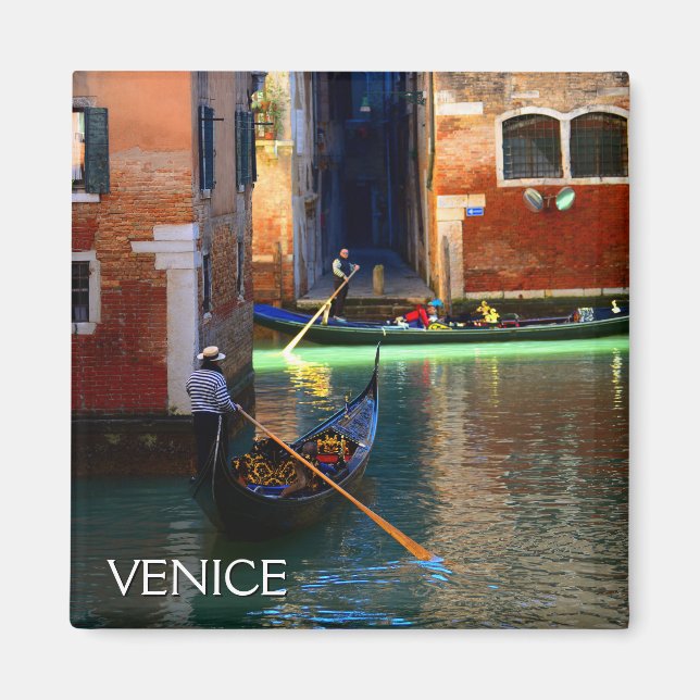 Imán Venetian Gondoliers (Frente)