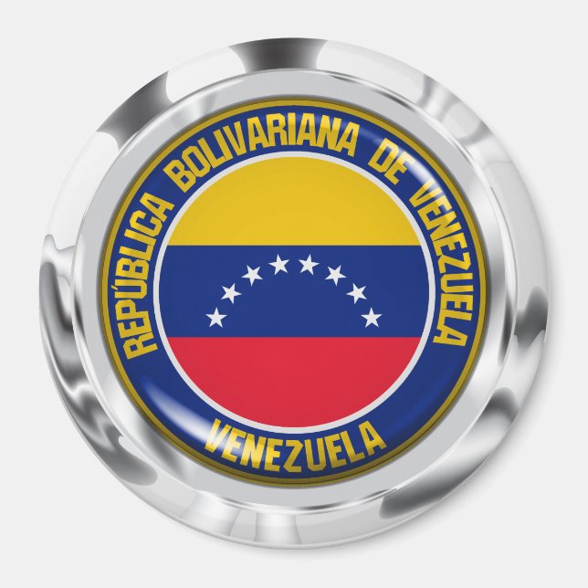 Imán Venezuela Round Emblem (Frente)