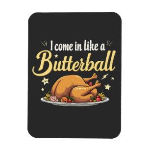Imán Vengo como un día de acción de gracias de Butterba