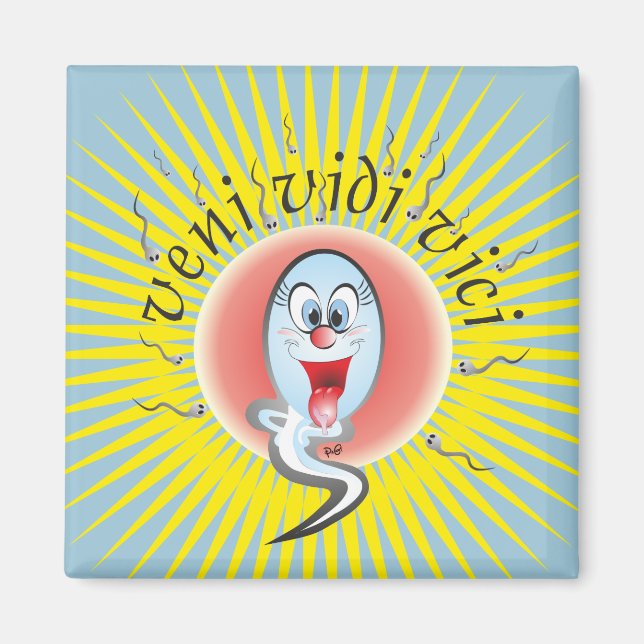 Imán veni vidi vici Magnet (Frente)