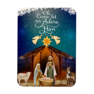 Imán "Venid Adoremos" Navidad Natividad