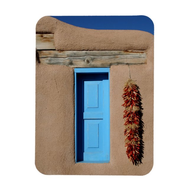 Imán Ventana Azul de Taos (Vertical)