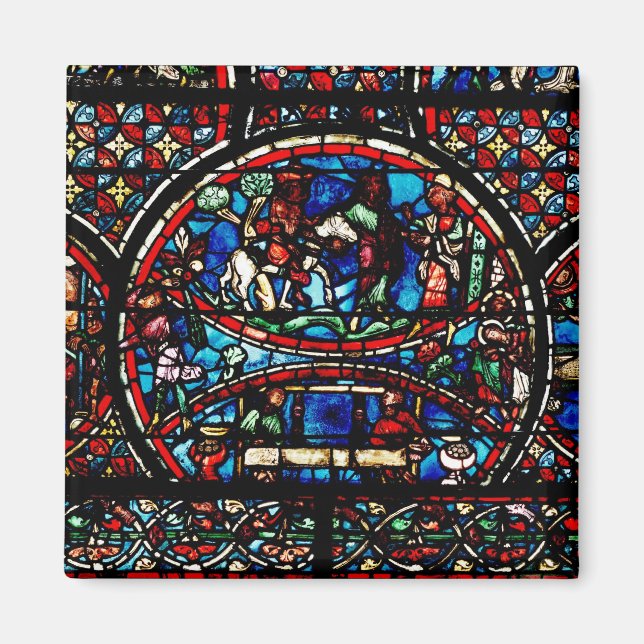 Imán Ventana que representa el buen samaritano (Frente)