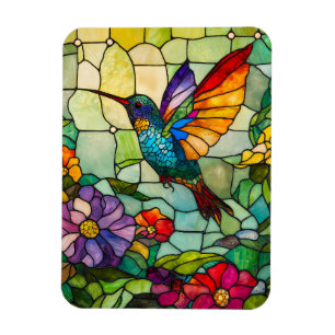 Imán Ventana Tiffany Estilo Colibrí