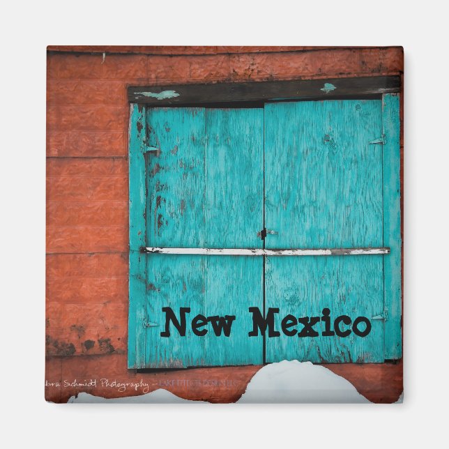 Imán Ventana turquesa (Frente)