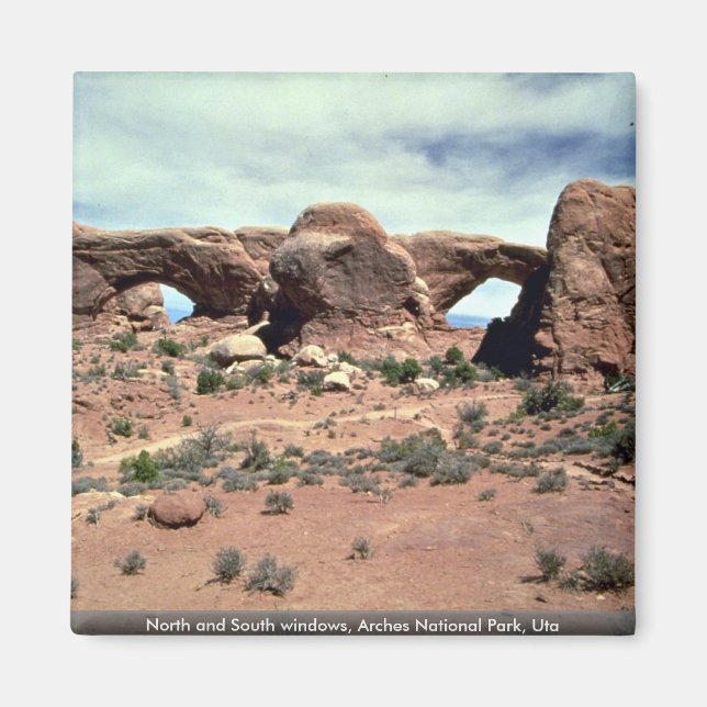 Imán Ventanas Norte y Sur, Parque Nacional Arches, Uta (Frente)