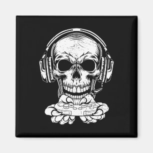Imán Ventilador de videojuegos Skeleton Gaming Spooky C