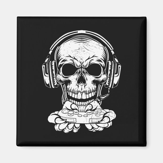 Imán Ventilador de videojuegos Skeleton Gaming Spooky C (Frente)