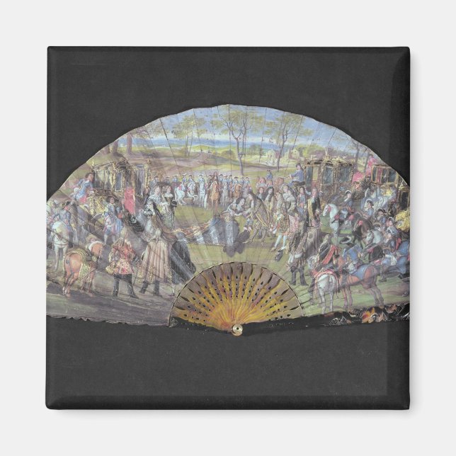 Imán Ventilador que representa el matrimonio de Luis de (Frente)