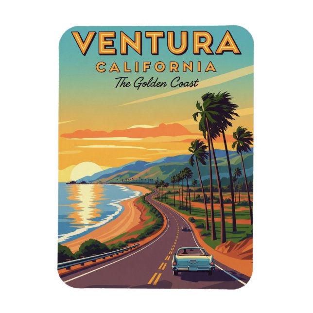 Imán Ventura Golden Coast California (Vertical)