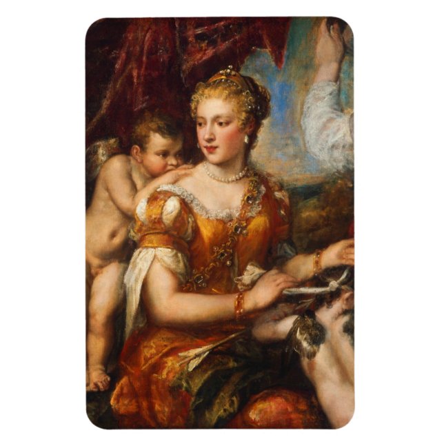Imán Venus Blindfolding Cupid Photo Magnet (Vertical)