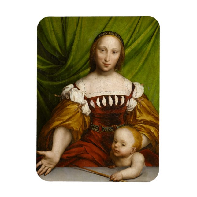 Imán Venus con Cupido, 1526-28 (aceite en leña) (Vertical)