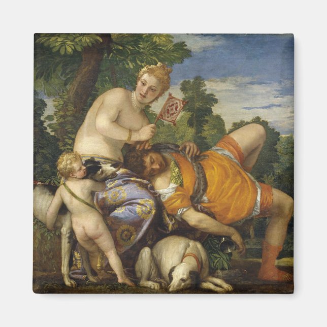 Imán Venus y Adonis (por Paolo Veronese) (Frente)