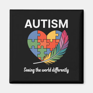 Imán Ver El Mundo Distinguido Autismo Conciencia Infi
