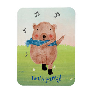 Imán Ver la música, escuchar la postal de baile