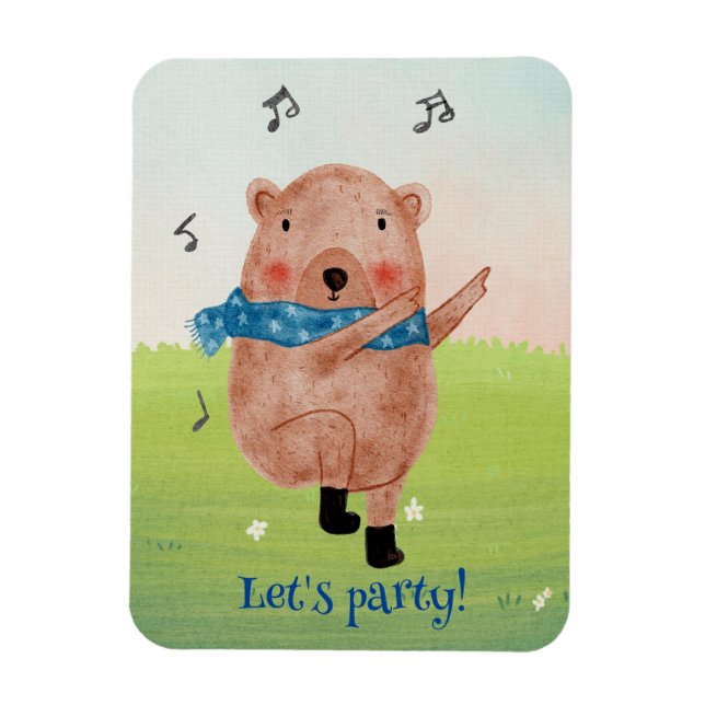 Imán Ver la música, escuchar la postal de baile (Vertical)