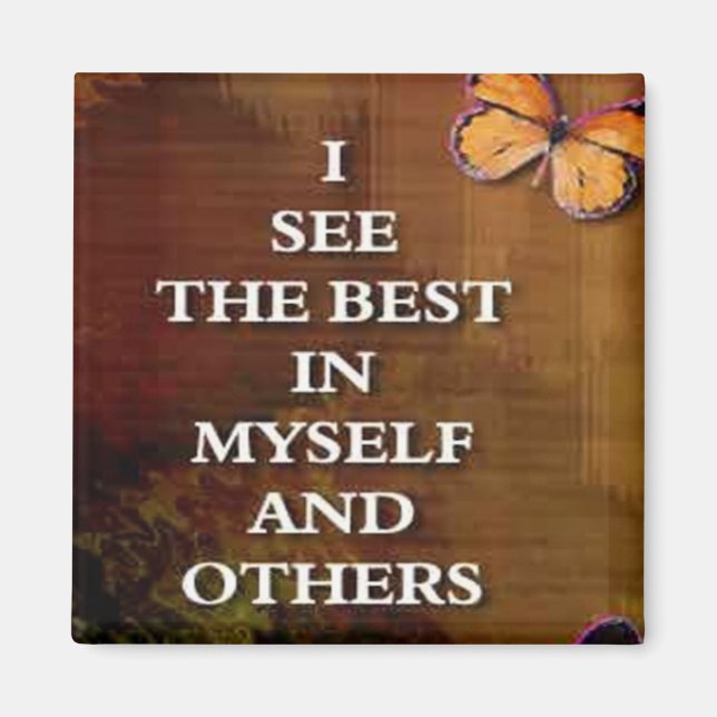 Imán Ver Las mejores... palabras de imanes de afirmació (Frente)