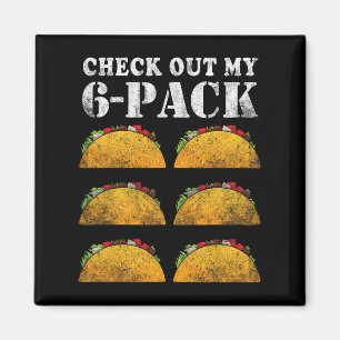 Imán Ver Mi Paquete De Seis 6 Con Tacos Para Cinco De M