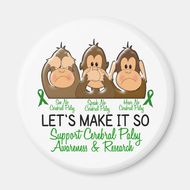 Imán Ver Oído De Voz Sin Parálisis Cerebral 2 (Frente)