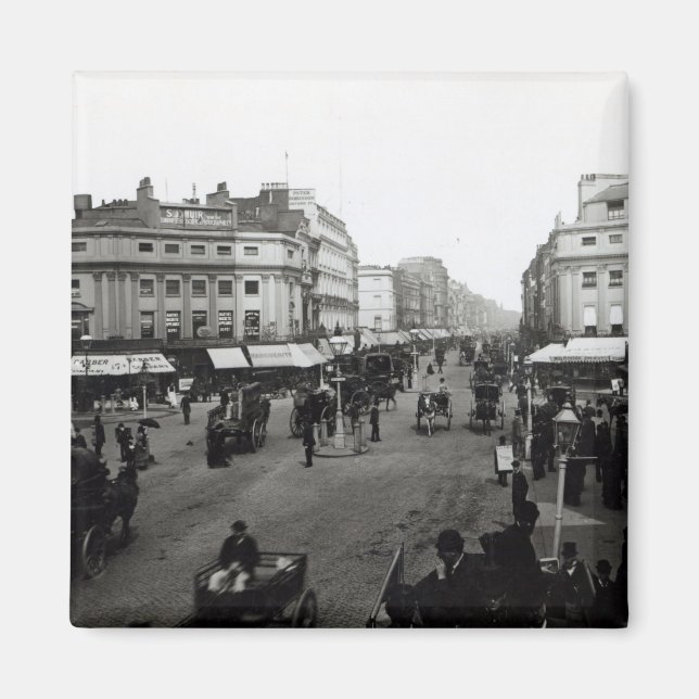 Imán Ver por Oxford Street, Londres, c.1890 (Frente)