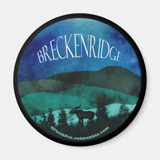 Imán Ver sobre Breckenridge (Frente)