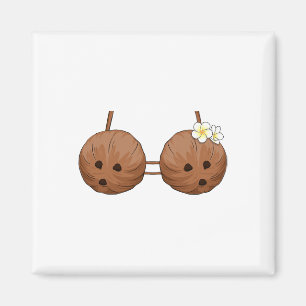 Imán Verano Coconut Bra Halloween Costume Hawaii Aloha