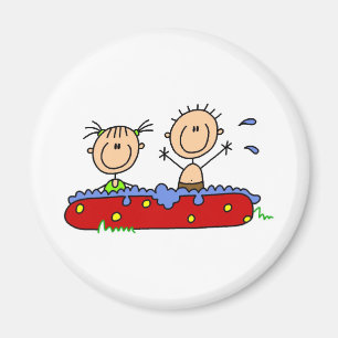 Imán Verano en la piscina