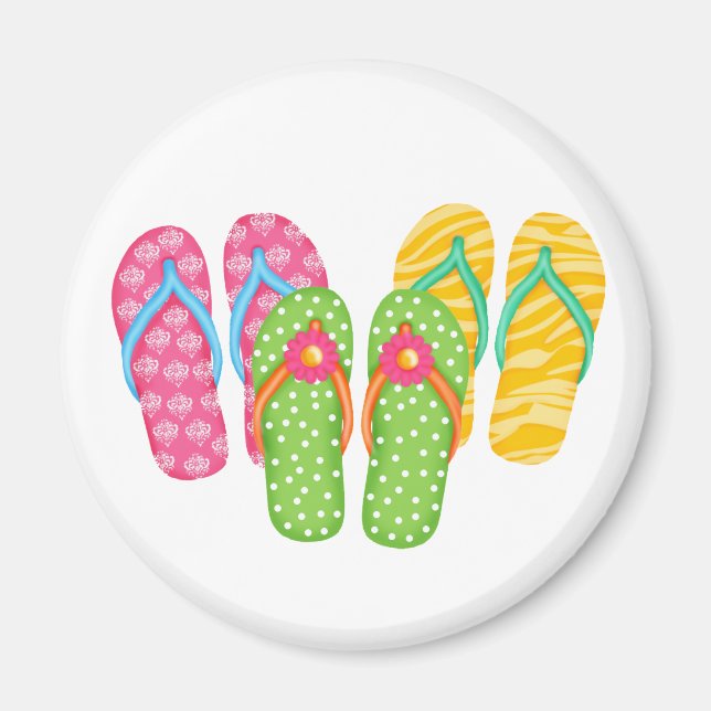 Imán Verano Flip Flops (Frente)