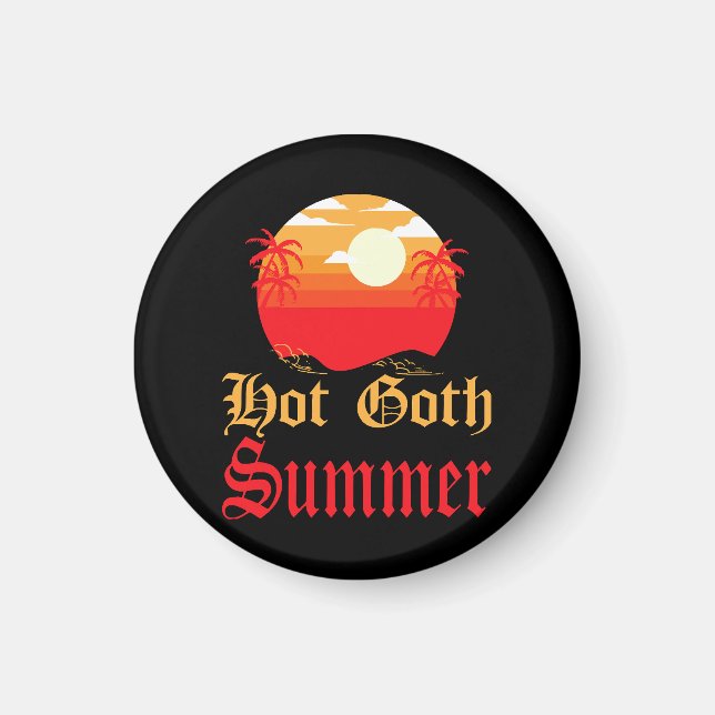 Imán verano gótico caliente (Frente)