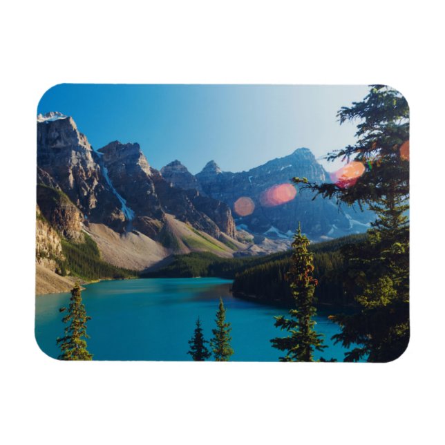 Imán Verano Sunset | Lago Moraine, Canadá (Horizontal)