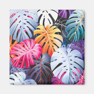 Imán Verano tropical hojas de Monstera